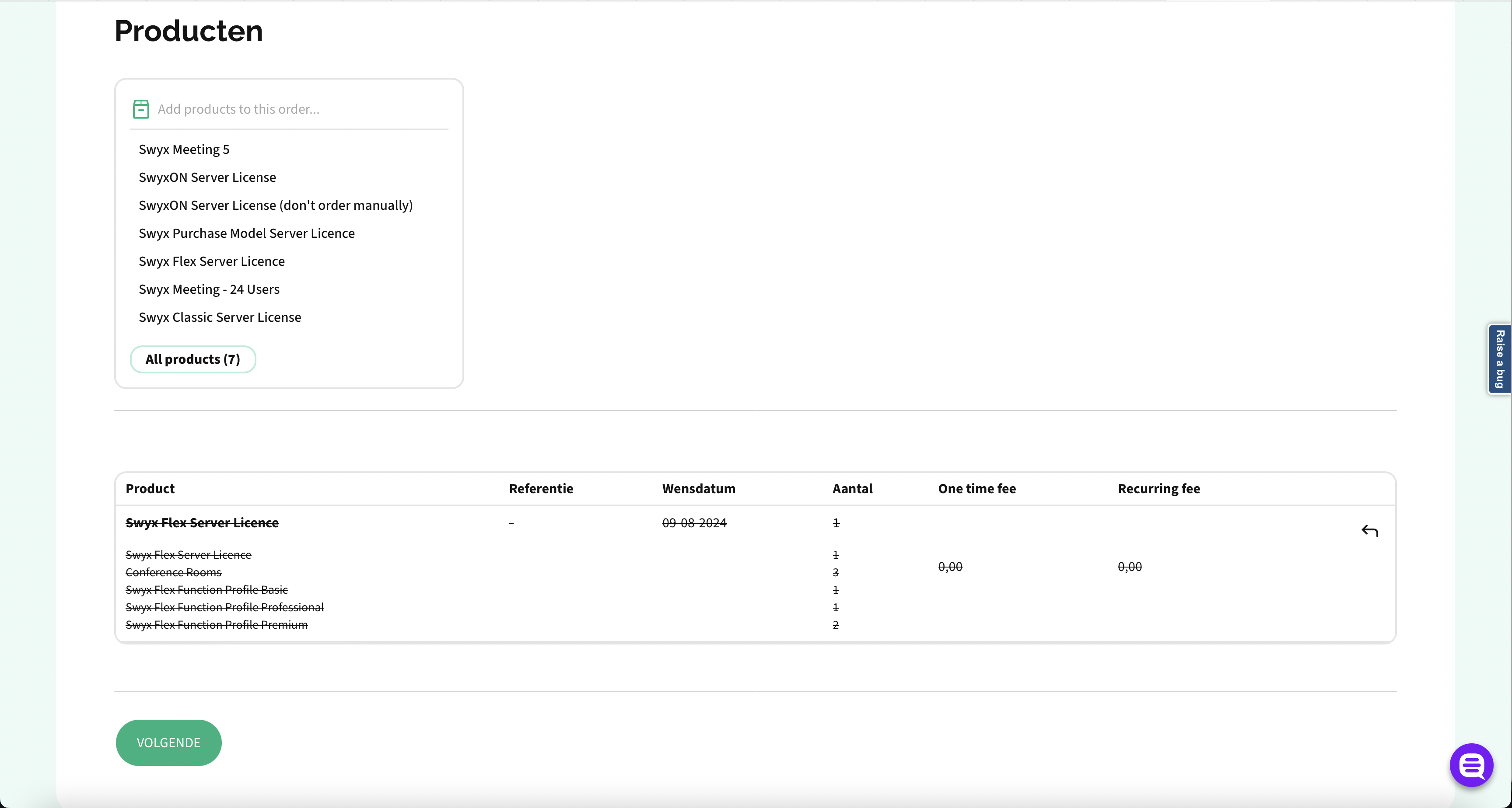 Terminate subscription